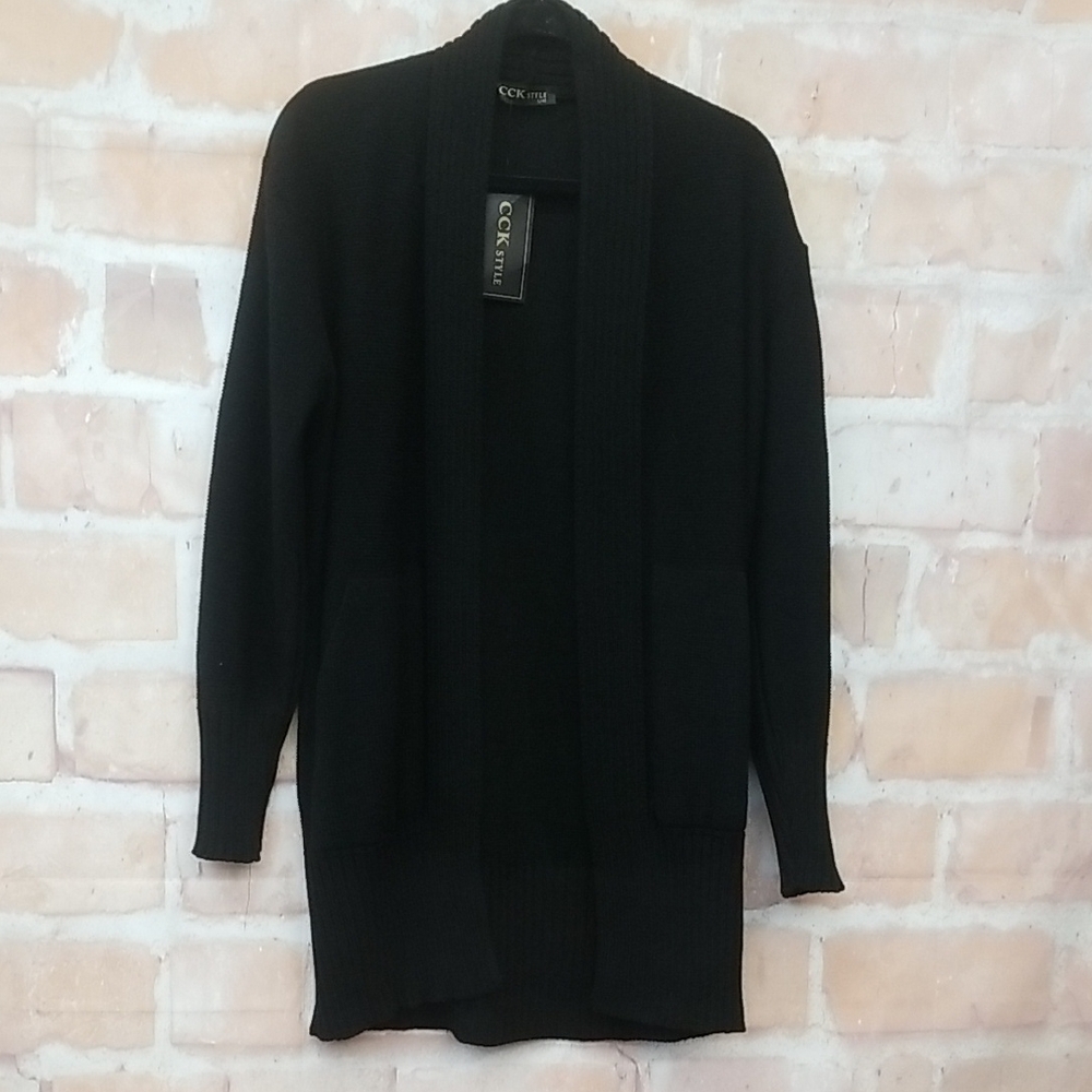Chic Black Women's Cardigan by